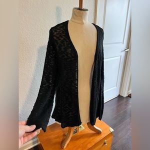 Black Textured Bellini Cardigan Size XL New with Tags